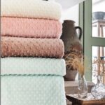 Patura microfibra Tomurcuk, 200 x 220 cm, Vernil - imagine 2